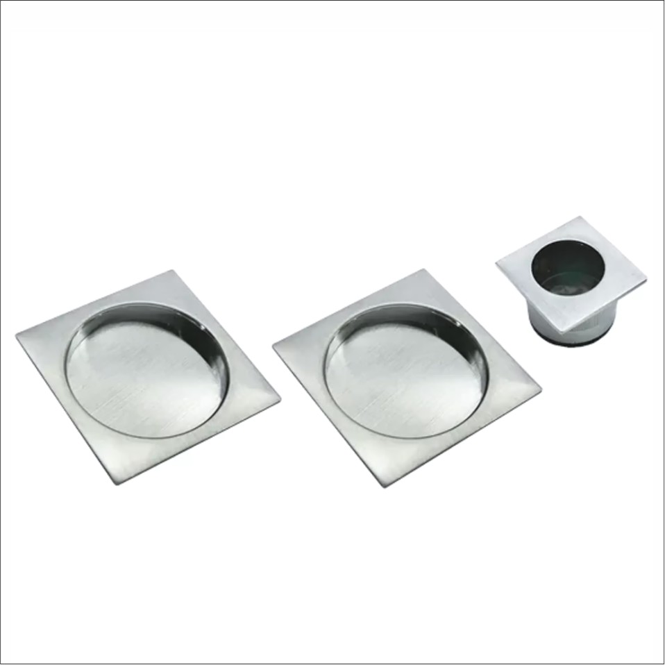 Square Satin Flush Pull Set